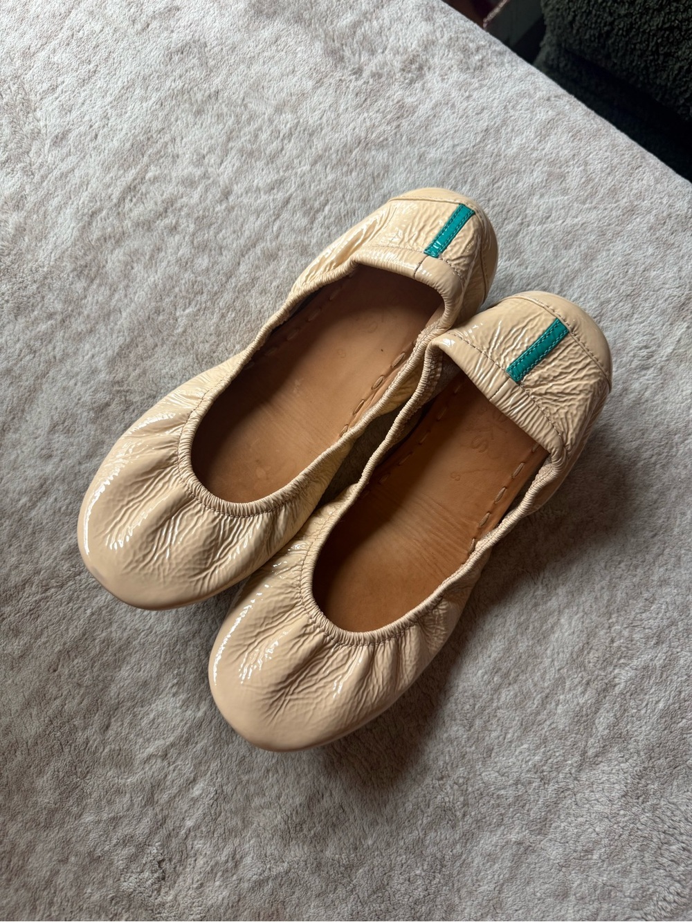 Tieks Biscotti Patent Flats - Picture 2 of 7
